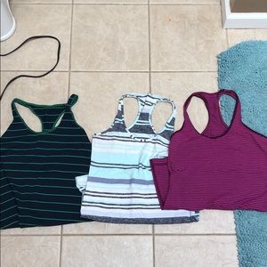 Lululemon racerback tanks size 8